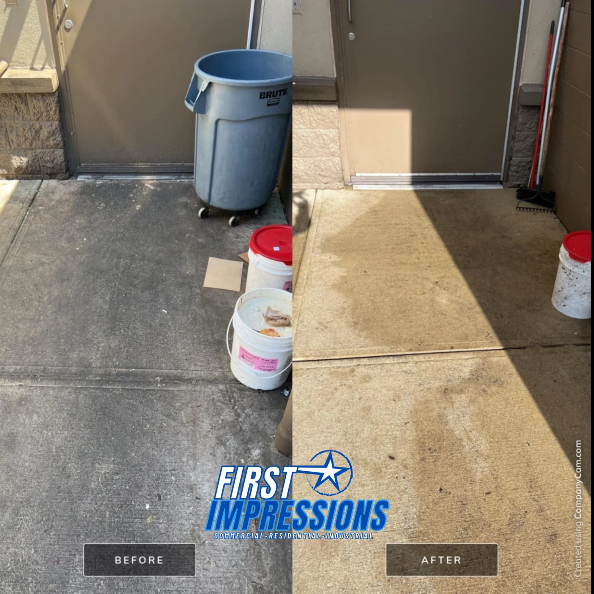 Dumpster Pad Grease Removal